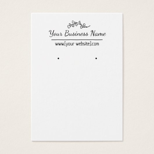 Carte d'oreille personnalisée Style de main dessin (Devant)