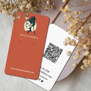 Carte d'oreille pour bijoux d'été en terre cuite