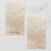 Carte d'oreille texturée de feuille d'or (Devant / Derrière)