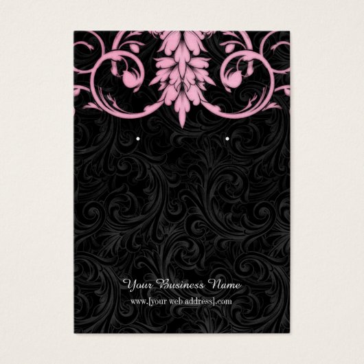 Carte d'oreille Vintage rose (Devant)