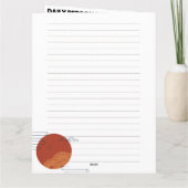 Carte d'organisateur de projet personnalisable ou  (Dos)