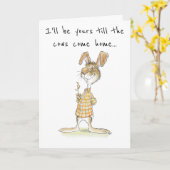 Carte Dorky Rabbit Love Card (Fleur jaune)