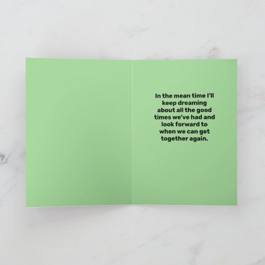 Carte Dormir Le Singe - Réveillez-Moi Quand La Pandémie  (Intérieur)