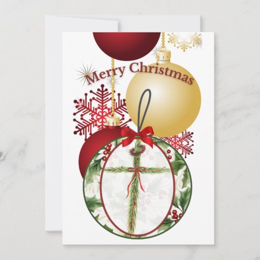 Carte d'ornement de Noël (Devant)