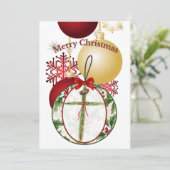 Carte d'ornement de Noël (Debout devant)