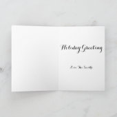 Carte d'ornement de Noël (Intérieur)