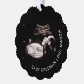 Carte d'ornement de Noël pour bébé (Gauche)