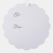 Carte d'ornement de poupées antiques (Verso)