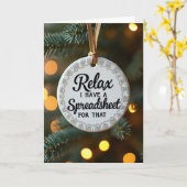 Carte d'ornement de tableur Relax (Fleur jaune)