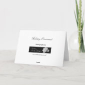 Carte d'ornement de vacances (Dos)