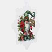 Carte d'ornement en papier cadeau de Noël (Droite)