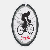 Carte d'ornement en papier de conception à vélo (Droite)