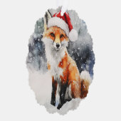 Carte d'ornement en papier de renard de bois (Droite)