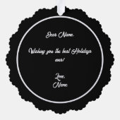 Carte d'ornement en papier Malshi (Verso)