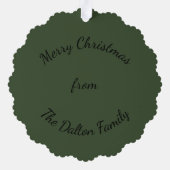 Carte d'ornement - Figure Père Noël antique (Verso)