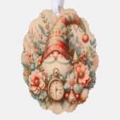 Carte d'ornement papier Gnome (Gauche)