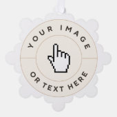 Carte d'ornement papier - Personnalisée (ajouter i (Recto)