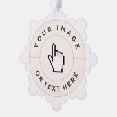 Carte d'ornement papier - Personnalisée (ajouter i (Gauche)