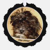 Carte d'ornement papier Schnoodle (Recto)