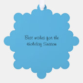 Carte d'ornement - Snowman en service (Verso)