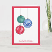 Carte d'ornements de Noël (Devant)