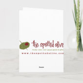 Carte d'ornements de vacances moderne rétro (Dos)