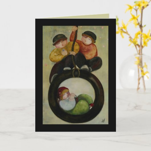 Carte d'oscillation de pneu (Fleur jaune)