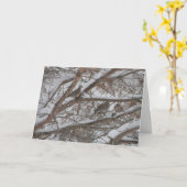 Carte Doses Dans Le Pin Neige (Fleur jaune)