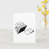 Carte Dossier Accordéon (Fleur jaune)