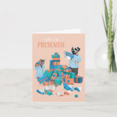 Carte Dotty Chien et Kitty Présente Mountain Anniversair (Devant)