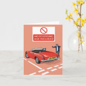 Carte Dotty Chien Pas De Reverse, L'Âge Inclus Voiture A (Fleur jaune)