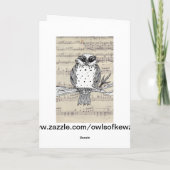Carte Dotty the Owl 22 Greeting Card (Dos)
