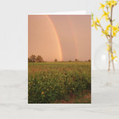 Carte Double arc-en-ciel (Fleur jaune)