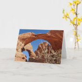 Carte Double Arche à Arches National Park (Fleur jaune)