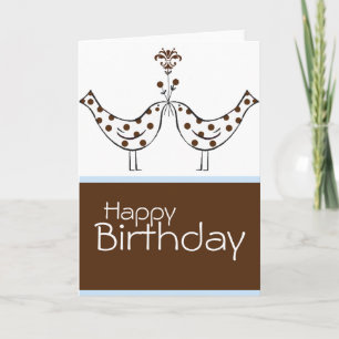 Carte Double Bonheur - Joyeux anniversaire