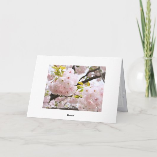 Carte Double Cherry Blossom: Oh-jochin (Dos)