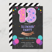 Carte double chiffres 13e anniversaire (Devant / Derrière)