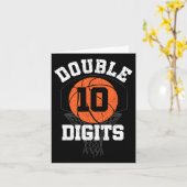 Carte Double chiffres Anniversaire Décorations Garçon 10 (Fleur jaune)