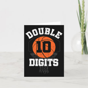 Carte Double chiffres Anniversaire Décorations Garçon 10