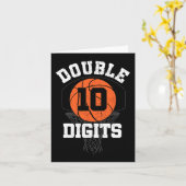 Carte Double chiffres Décorations d'anniversaire garçon (Fleur jaune)