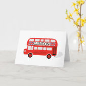 Carte Double Decker de Londres (Fleur jaune)