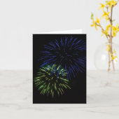 Carte Double éclatement de Fireworks (Fleur jaune)