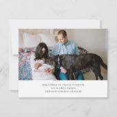 carte double face à faire-part de naissance multip (Dos)