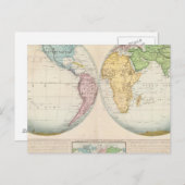 Carte double hémisphère du climat (Devant / Derrière)