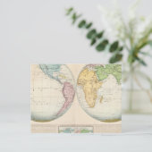 Carte double hémisphère du climat (Debout devant)