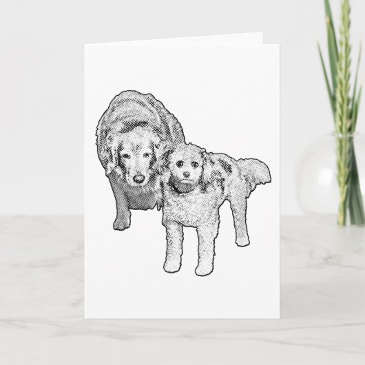 Carte Double Joie, Vœux Chaleureux (Devant)