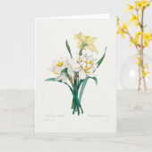 Carte Double Narcisse, Pierre-Joseph Redouté, 1827 (Fleur jaune)