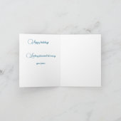 Carte double pour fêtes annuelles (Intérieur)