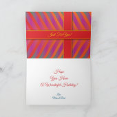 Carte double pour fêtes annuelles merveilleuse (Intérieur)