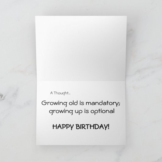 Carte Double Take Anniversaire (Intérieur)